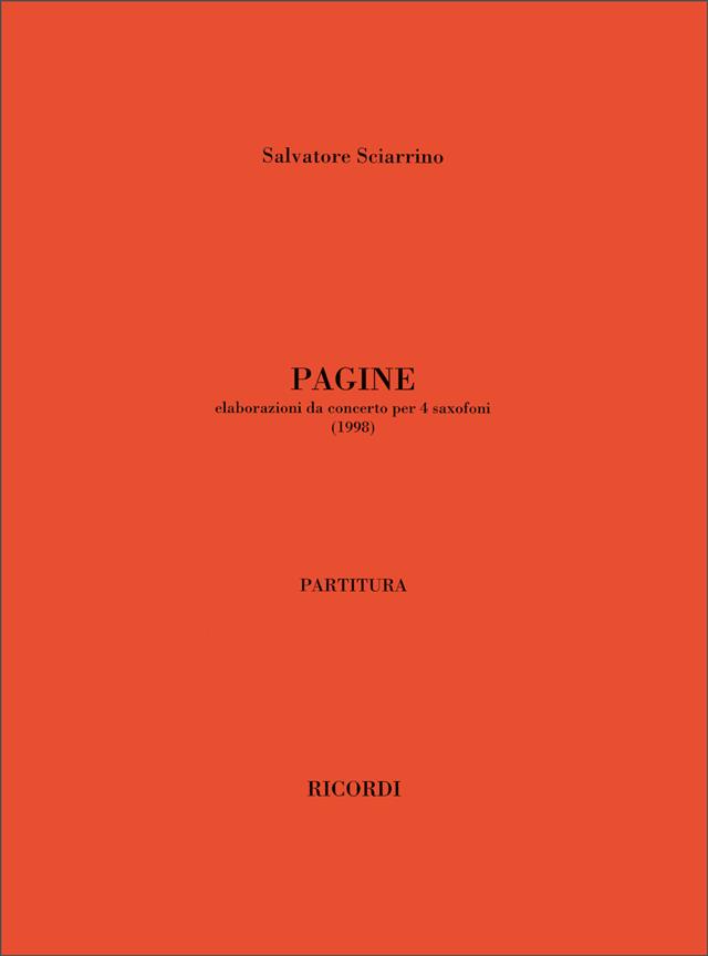 Pagine. Elaborazioni Da Concerto